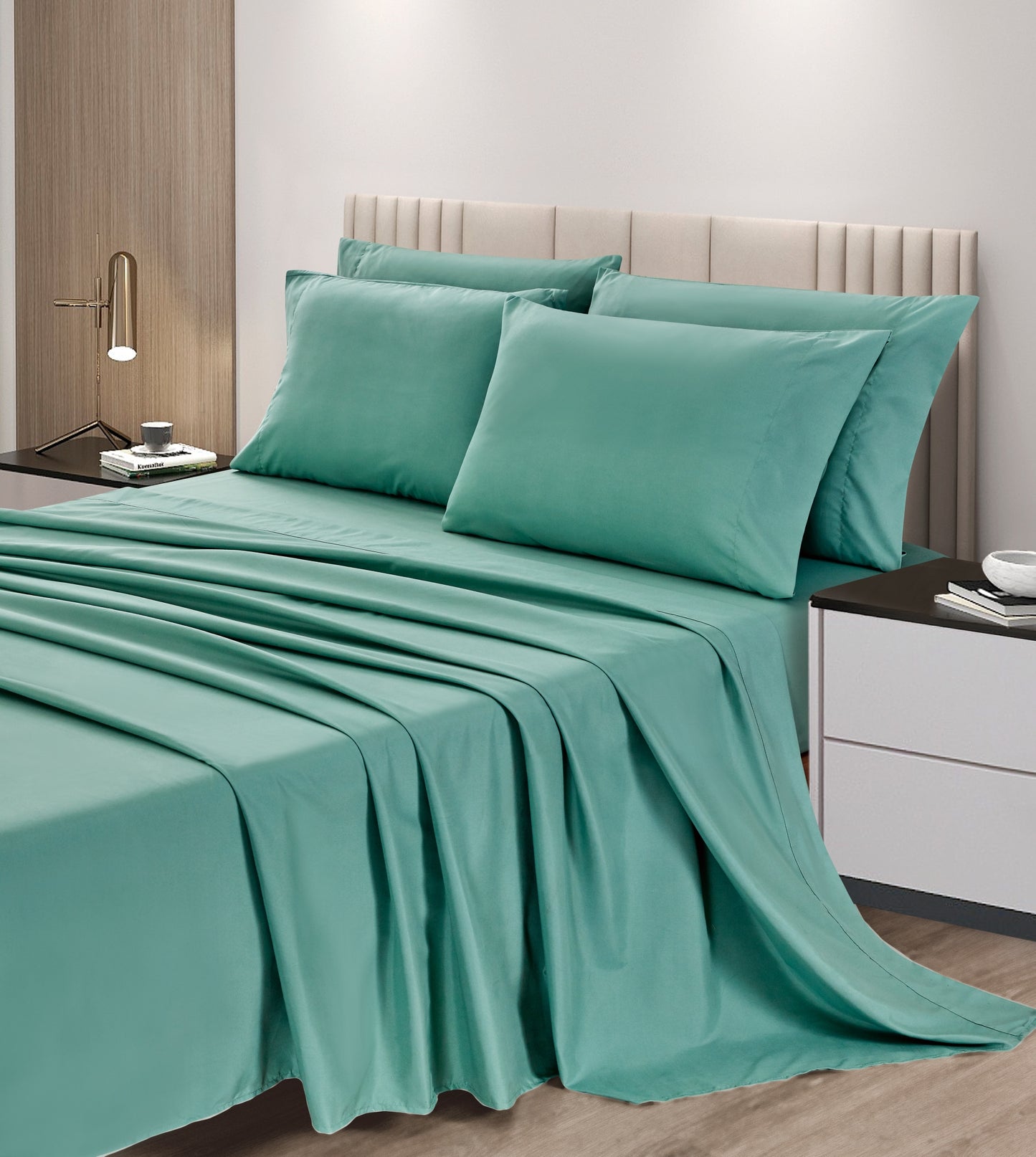 6-Piece Extra Soft Breathable Brushed Microfiber Bed Sheets