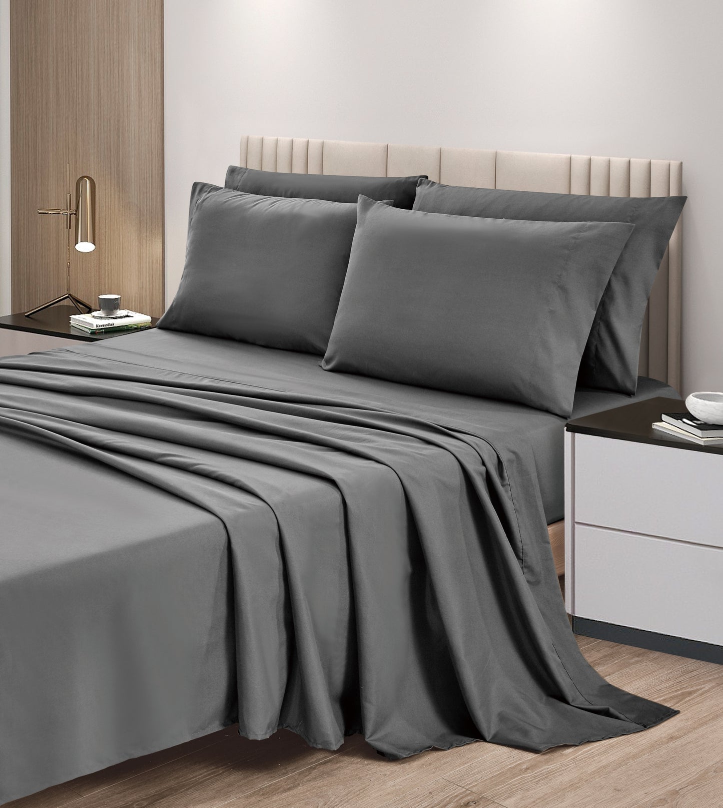 6-Piece Extra Soft Breathable Brushed Microfiber Bed Sheets