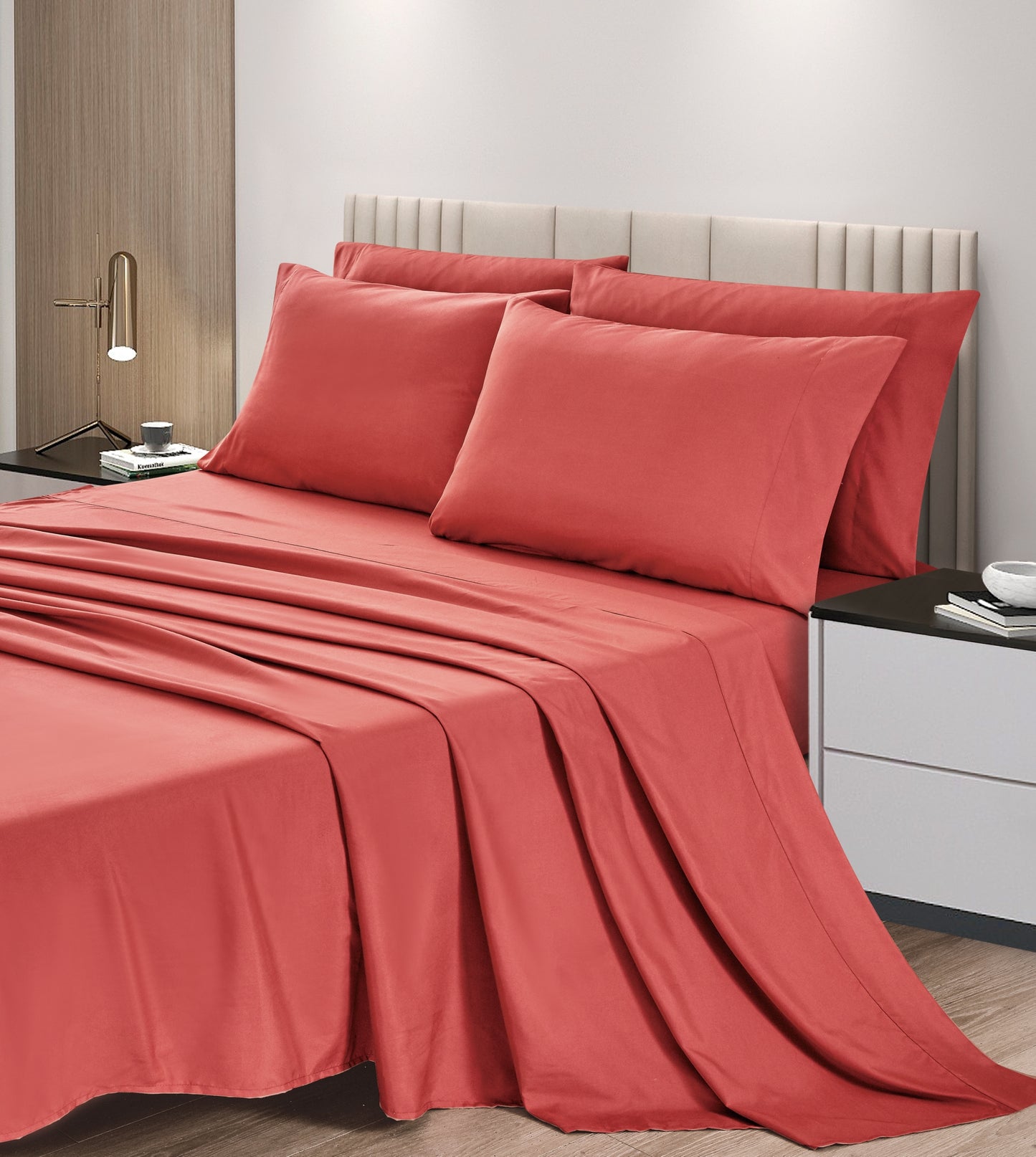 6-Piece Extra Soft Breathable Brushed Microfiber Bed Sheets