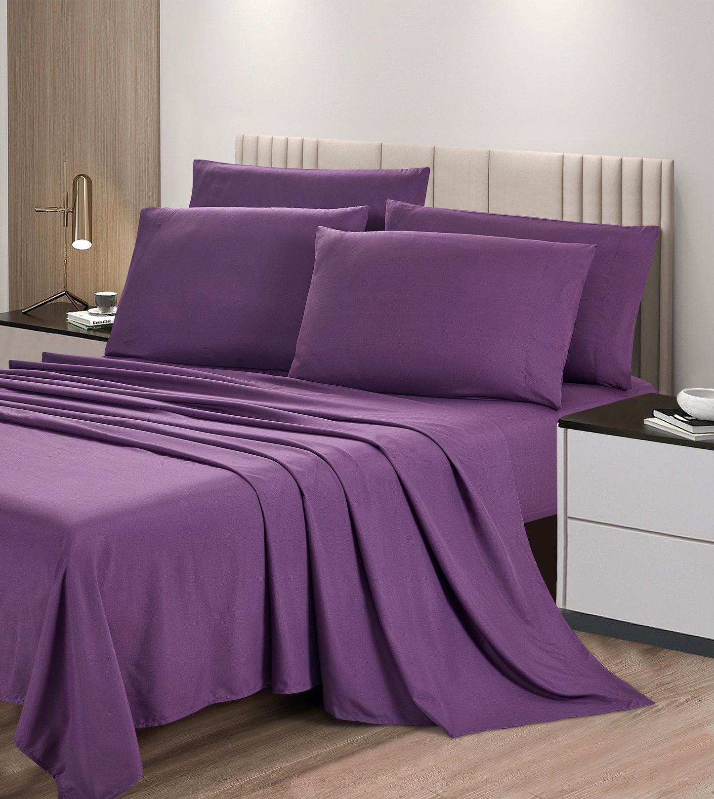 6-Piece Extra Soft Breathable Brushed Microfiber Bed Sheets