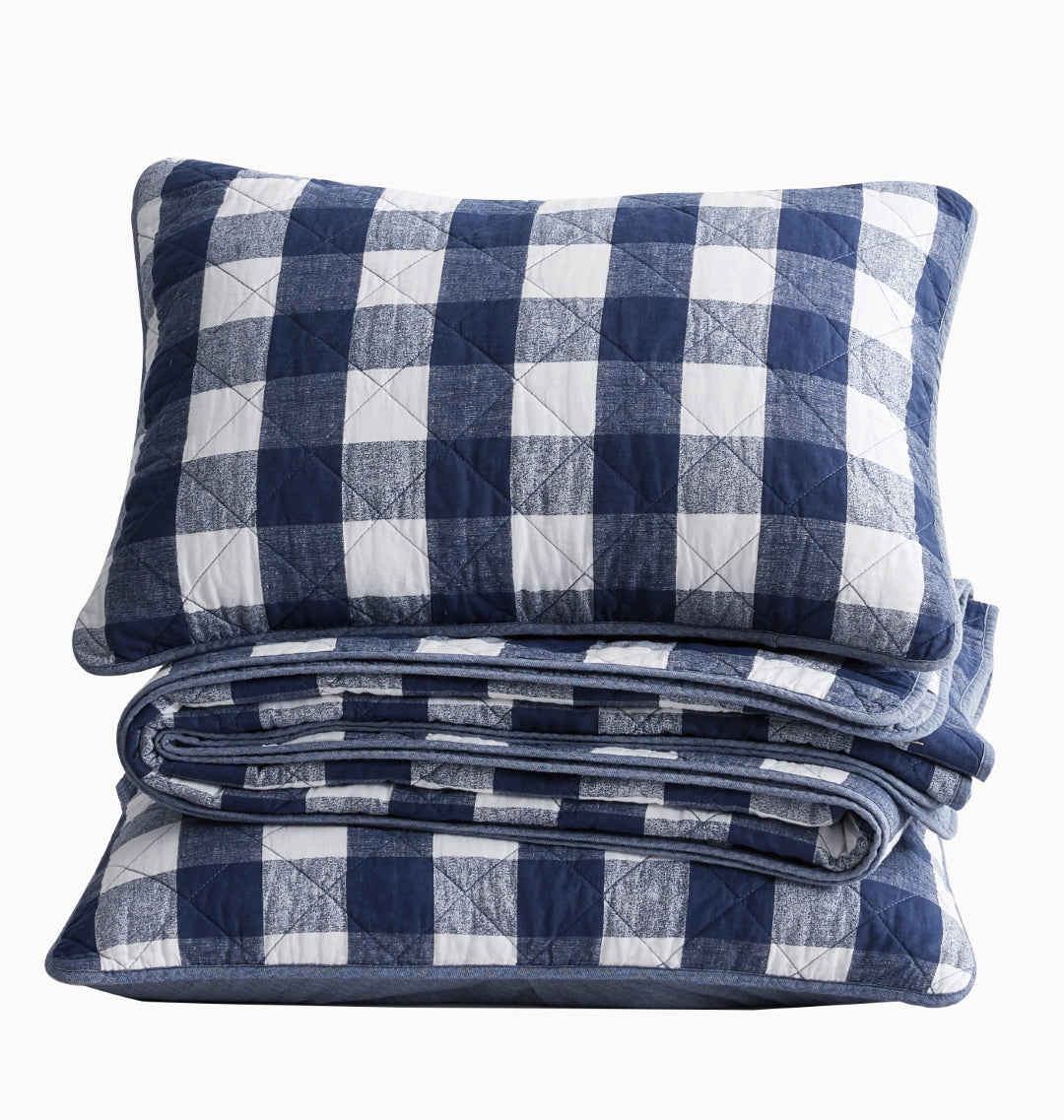 2/3-Piece Printed Lightweight Reversible Stone Washed Cotton Quilt Set