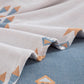 Geometric Jacquard Woven Four-Layer Cotton Blanket