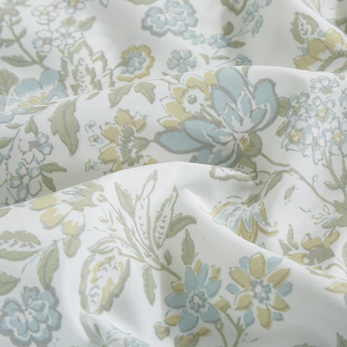 Printed Floral Microfiber Sheet Set with Deep Pocket