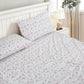 Printed Floral Microfiber Sheet Set with Deep Pocket