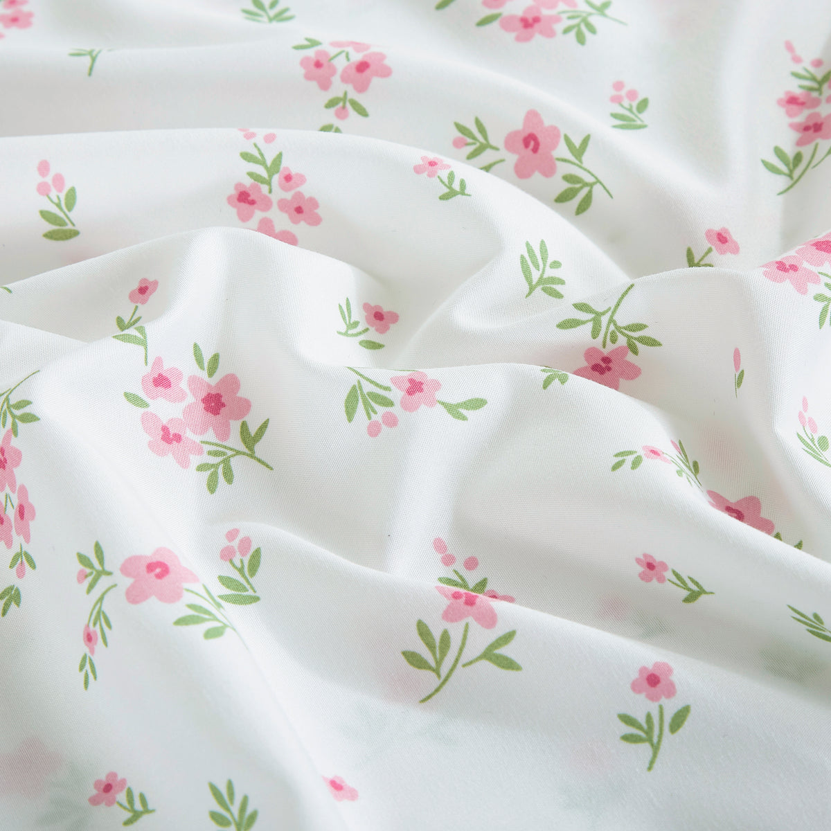 Printed Floral Microfiber Sheet Set with Deep Pocket
