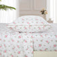Printed Floral Microfiber Sheet Set with Deep Pocket