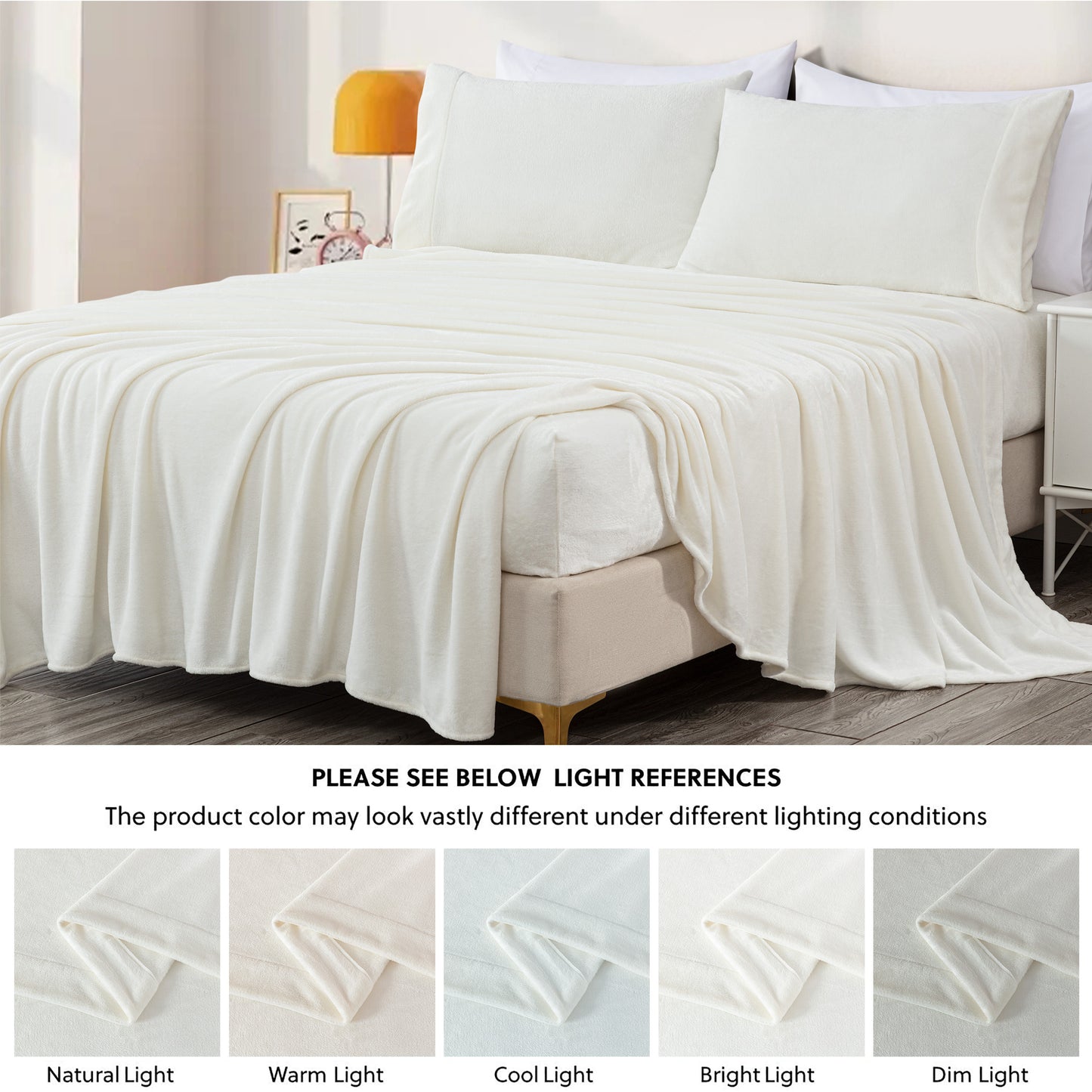 Lavish Extra Soft Microplush Fleece Velvety Bed Sheet Set