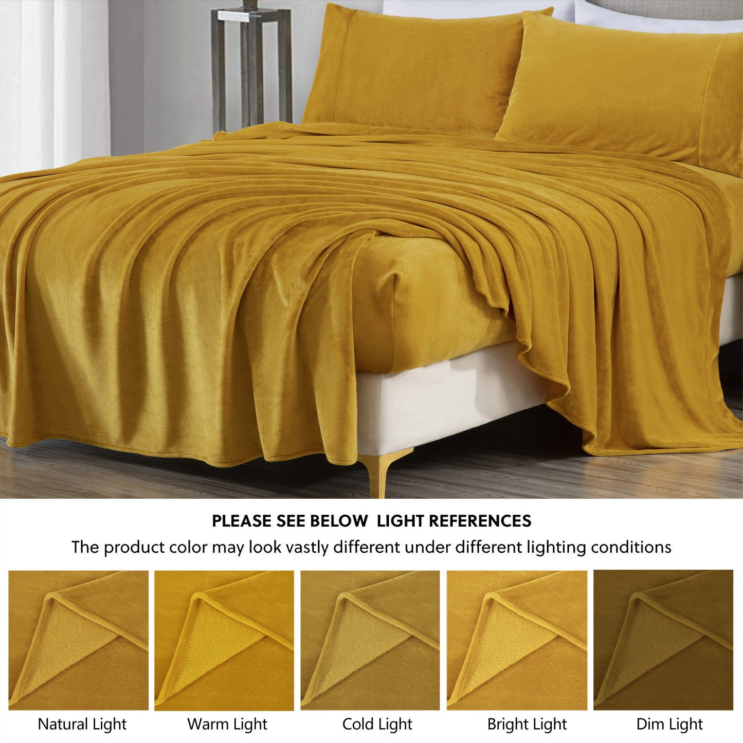 Lavish Extra Soft Microplush Fleece Velvety Bed Sheet Set