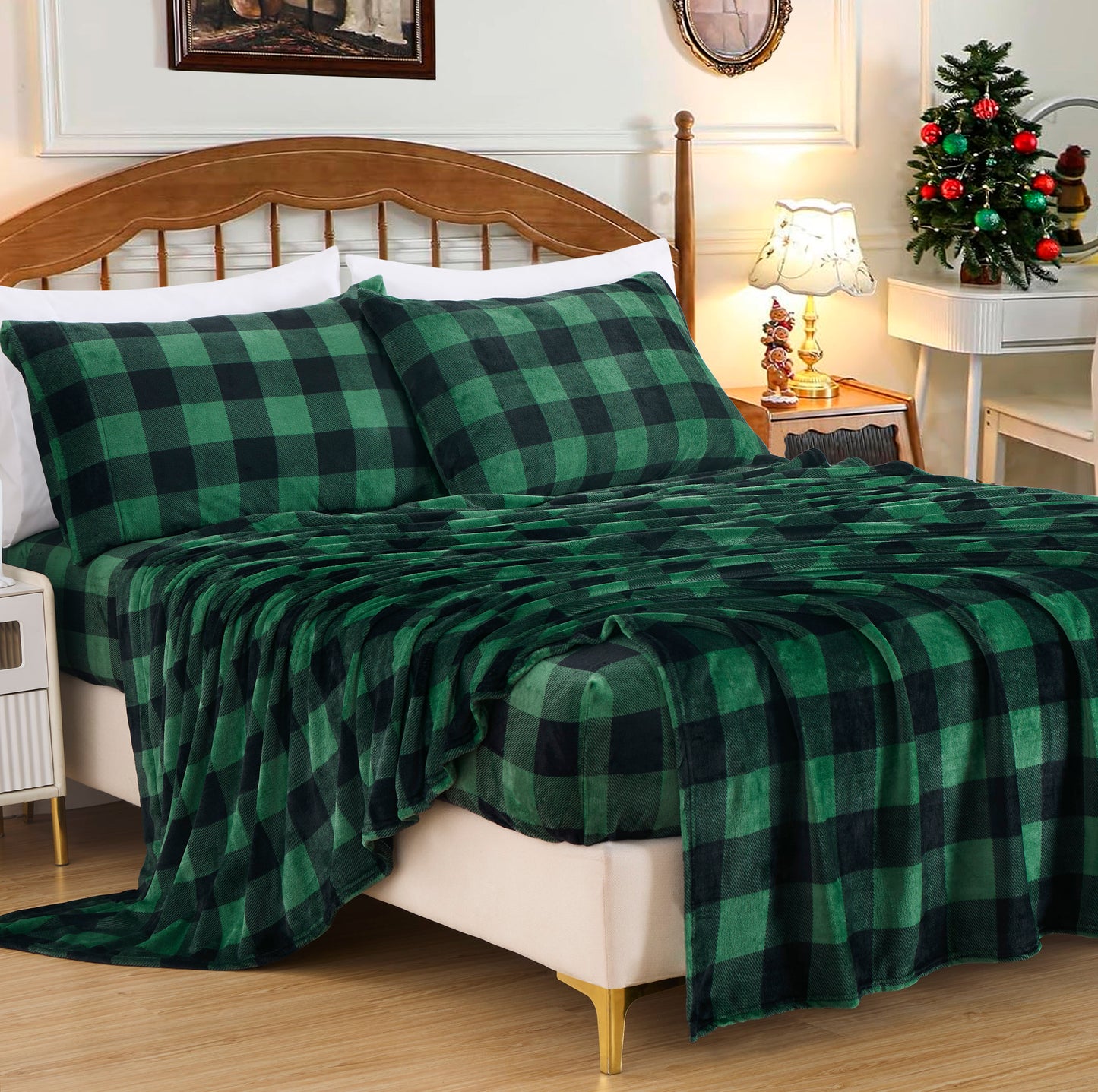 Lavish Extra Soft Microplush Fleece Velvety Bed Sheet Set