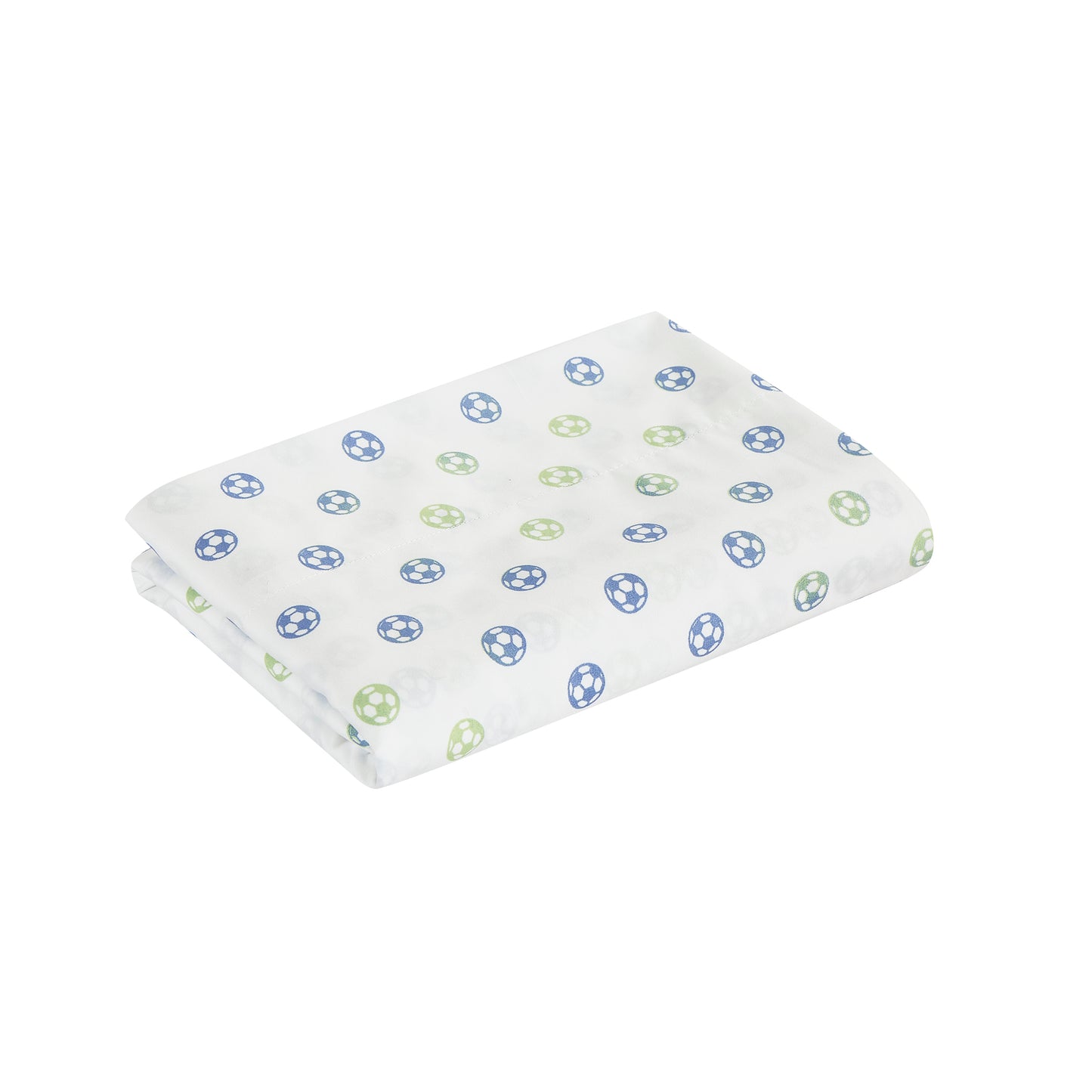 3/4-Piece Kids/Teens Blue Green White Soccer Football Printed Microfiber Sheet Set