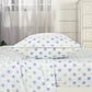 3/4-Piece Kids/Teens Blue Green White Soccer Football Printed Microfiber Sheet Set