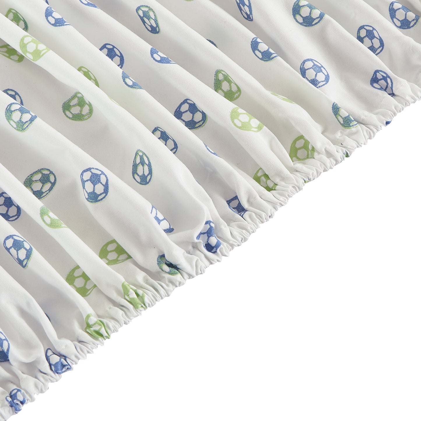3/4-Piece Kids/Teens Blue Green White Soccer Football Printed Microfiber Sheet Set