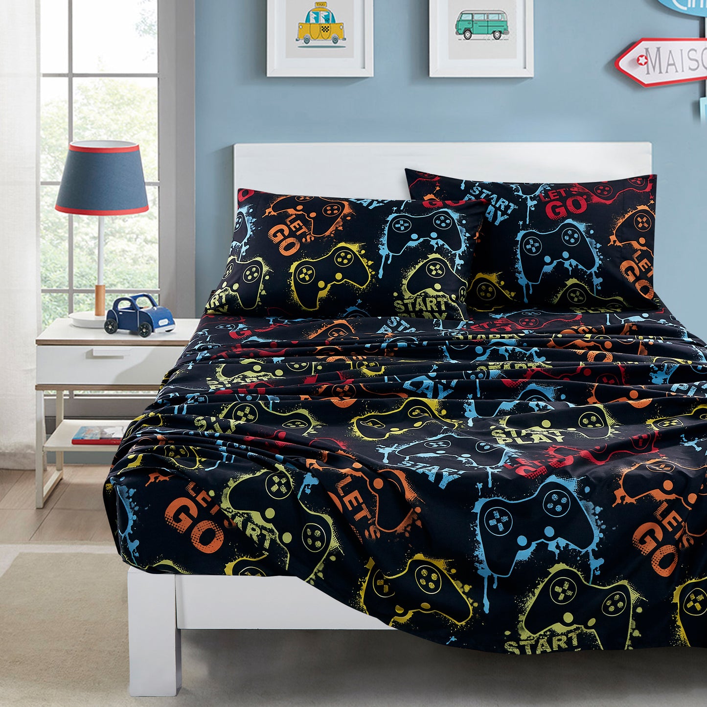 Kids/Teens Whimsical Fun Printed Soft Microfiber Sheet Set