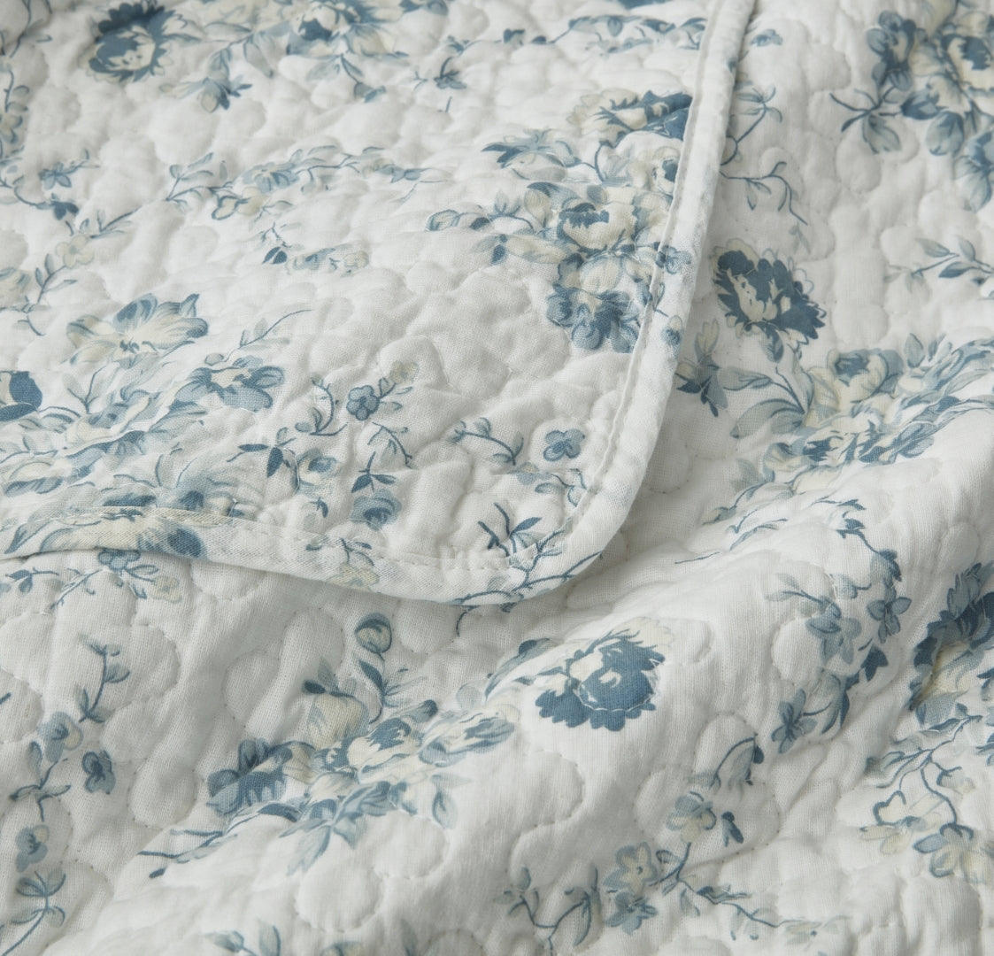 2/3-Piece Printed Lightweight Reversible Stone Washed Cotton Quilt Set