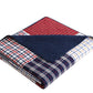 100% Washed Cotton Quilted Patchwork Reversible Throw Blanket