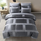 Hamilton 7-Piece Modern Luxury Geometric Block Jacquard Bed in a Bag Comforter Set