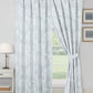 Heather 4-Piece Soft Floral Jacquard Textured light filtering Window Curtain Set