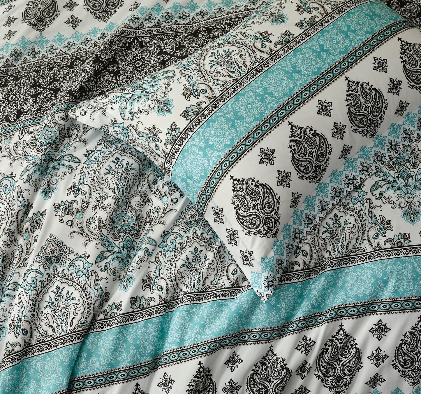 2/3-Piece Printed Pre-Washed Microfiber Lightweight Comforter Set