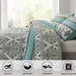 2/3-Piece Stone-Washed Printed Microfiber Quilt Bedspread Set