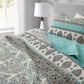 2/3-Piece Stone-Washed Printed Microfiber Quilt Bedspread Set