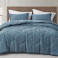 Hugo 3-Piece Jacquard Textured Woven Thin Lightweight Comforter Set