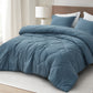 Hugo 3-Piece Jacquard Textured Woven Thin Lightweight Comforter Set