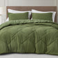 Hugo 3-Piece Jacquard Textured Woven Thin Lightweight Comforter Set