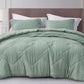 Hugo 3-Piece Jacquard Textured Woven Thin Lightweight Comforter Set