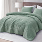 Hugo 3-Piece Jacquard Textured Woven Thin Lightweight Comforter Set