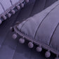 Iris 3-Piece Pom Pom Ball Fringe Quilted Coverlet Set