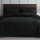 Jasper Geometric Triangle Stitch Bed in a Bag Comforter Set