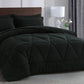 Jasper Geometric Triangle Stitch Bed in a Bag Comforter Set