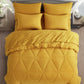 Jasper Geometric Triangle Stitch Bed in a Bag Comforter Set