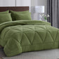 Jasper Geometric Triangle Stitch Bed in a Bag Comforter Set