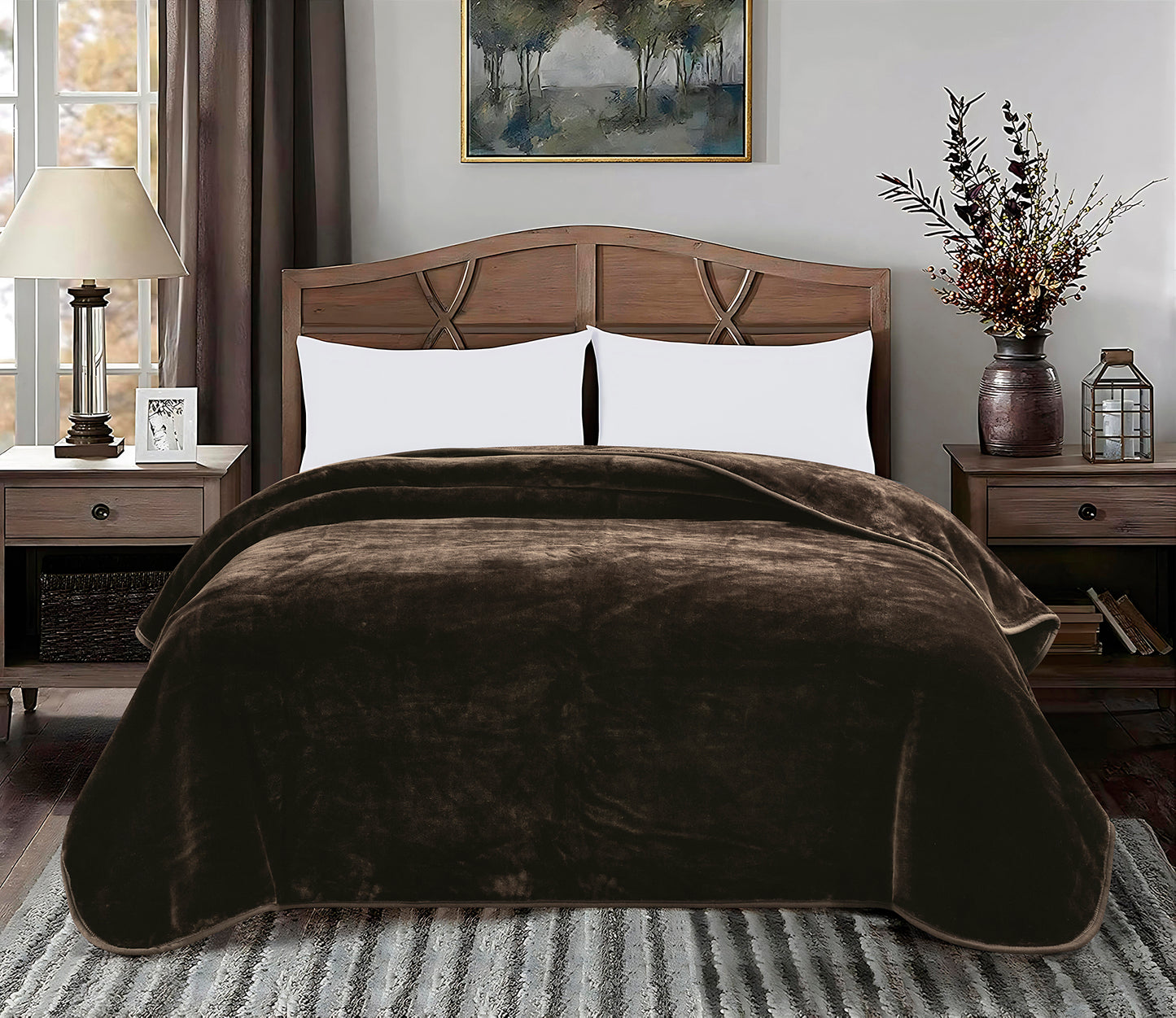 Heavy Thick Single Ply Korean Style Faux Mink Raschel Blanket