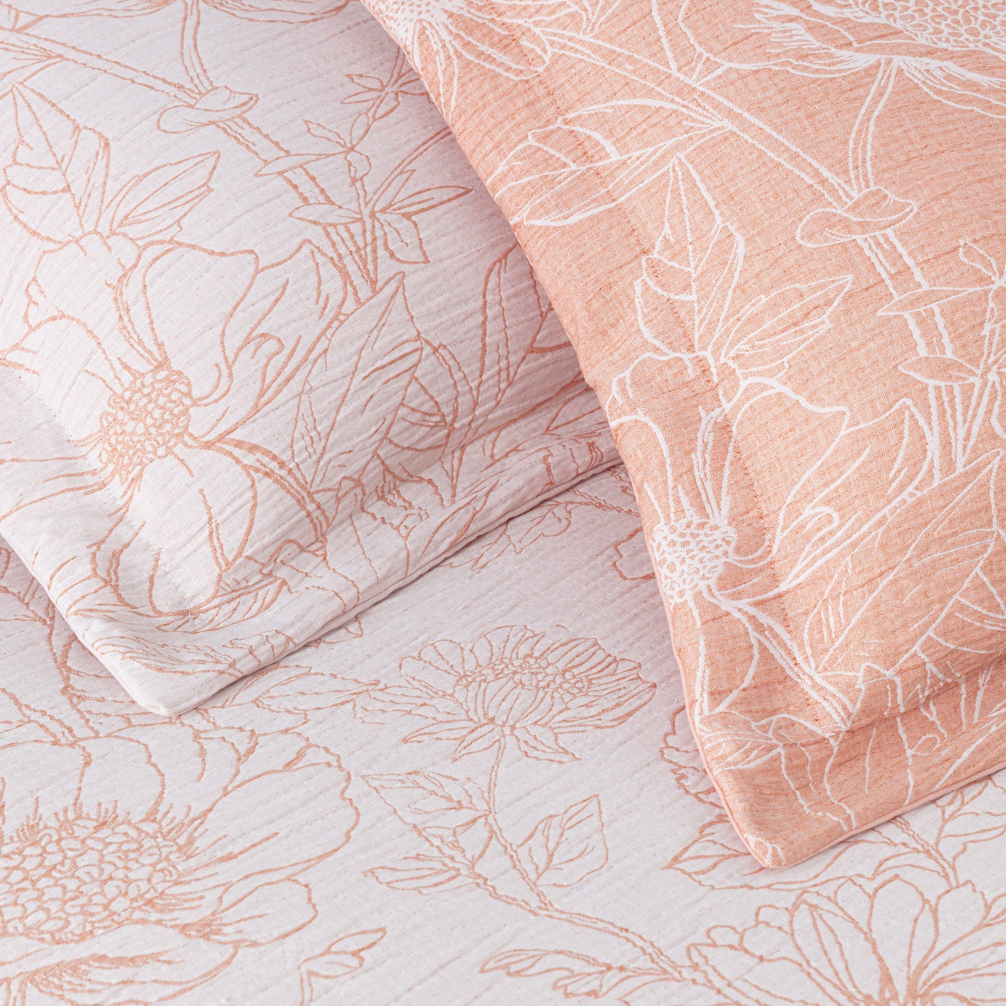 Katrina 6-Piece Floral Jacquard Textured Comforter Bedding Set