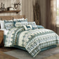 Lodge Inspired 7-Piece Printed Microfiber Comforter Set