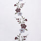 Linnea 4-Piece Cherry Blossom Floral Embroidery Window Curtain Set