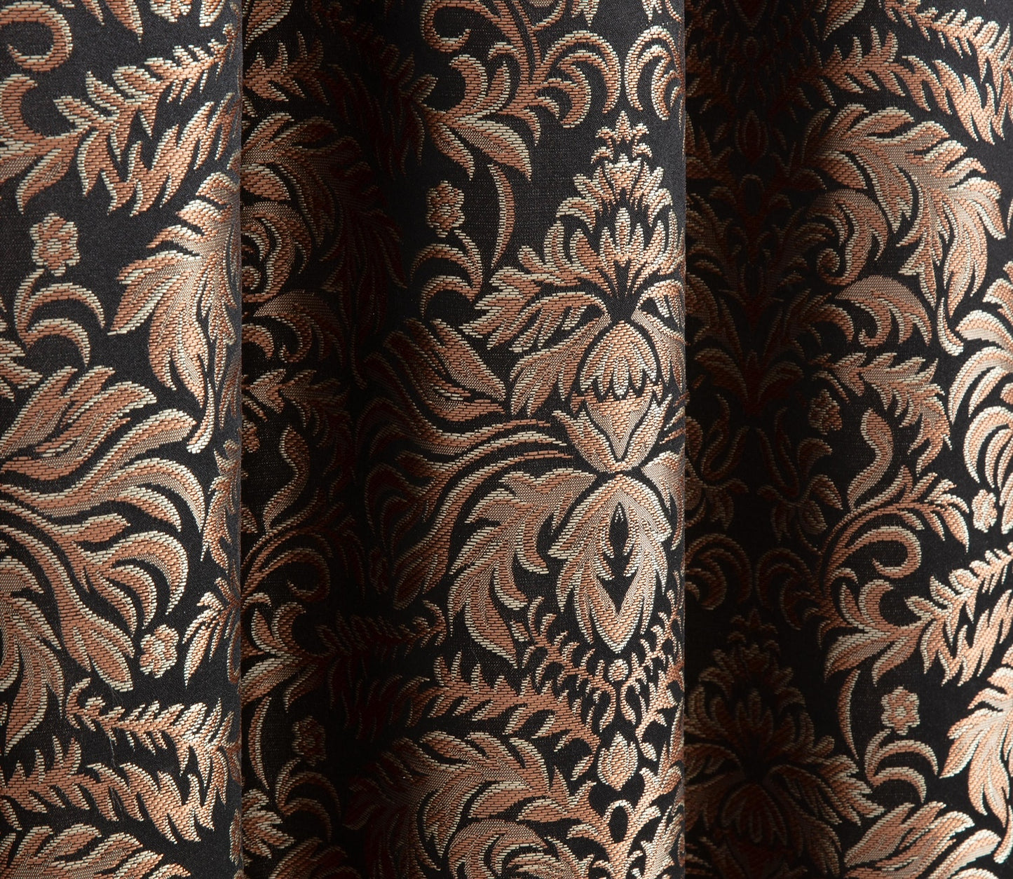 Lisbon 4-piece Jacquard Floral Window Curtain Set