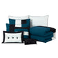 Loft 8-Piece Luxury Striped Pleated Comforter Set