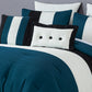 Loft 8-Piece Luxury Striped Pleated Comforter Set