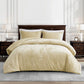 Lux Distressed Velvet Comforter Set with Microfiber Reverse