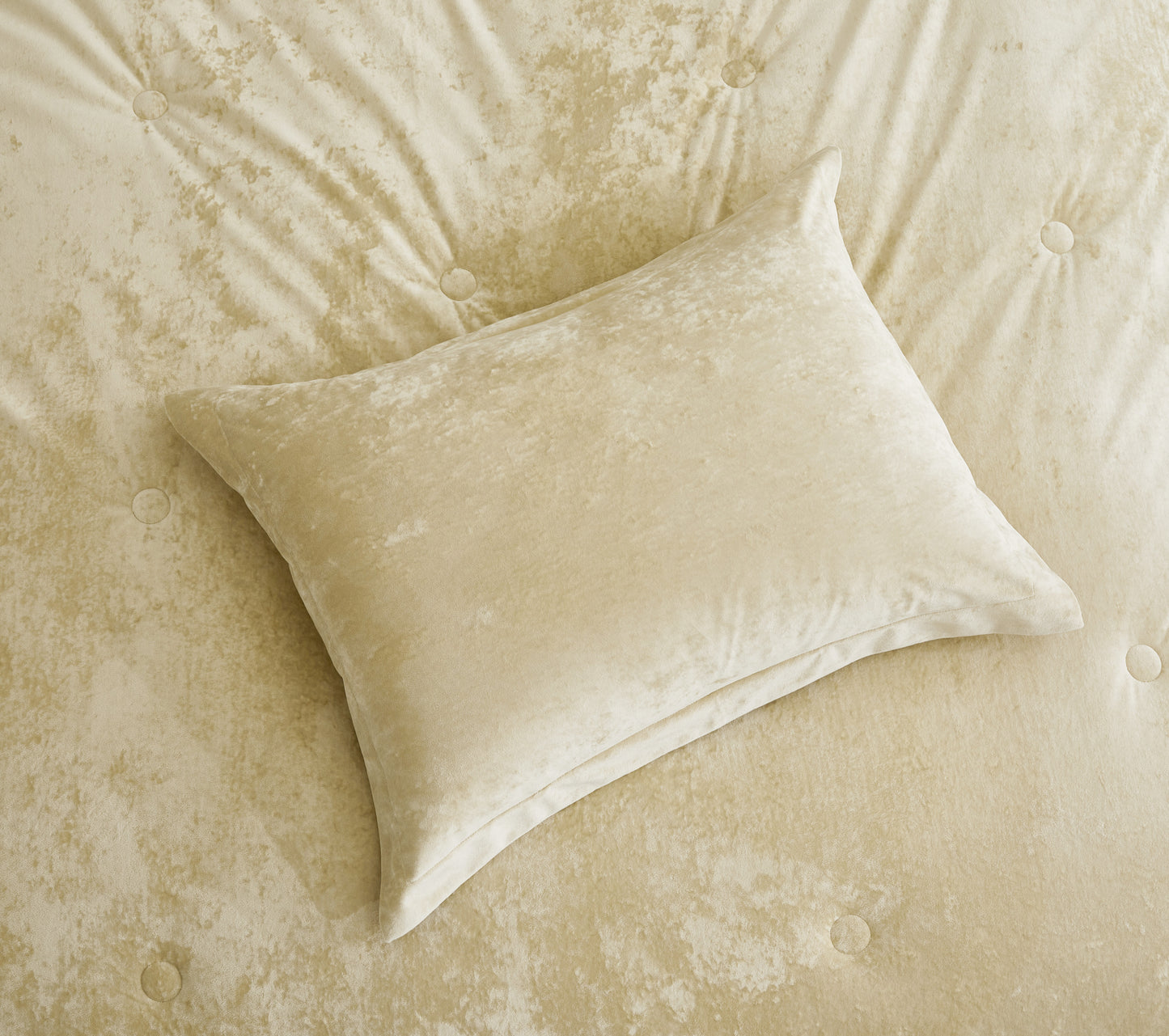 Lux Distressed Velvet Comforter Set with Microfiber Reverse