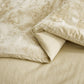 Lux Distressed Velvet Comforter Set with Microfiber Reverse