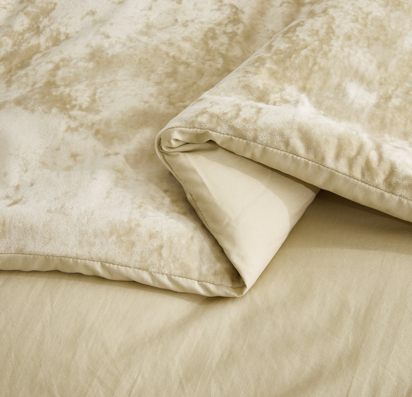 Lux Distressed Velvet Comforter Set with Microfiber Reverse