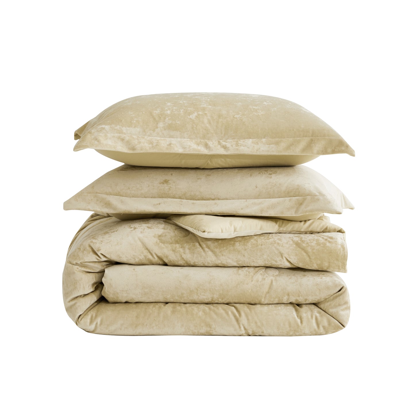 Lux Distressed Velvet Comforter Set with Microfiber Reverse