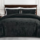 Lux Distressed Velvet Comforter Set with Microfiber Reverse