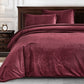 Lux Distressed Velvet Comforter Set with Microfiber Reverse