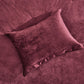 Lux Distressed Velvet Comforter Set with Microfiber Reverse