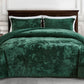 Lux Distressed Velvet Comforter Set with Microfiber Reverse